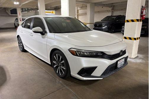 Platinum White Pearl 2022 Honda Civic EX