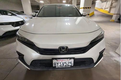 Platinum White Pearl 2022 Honda Civic EX