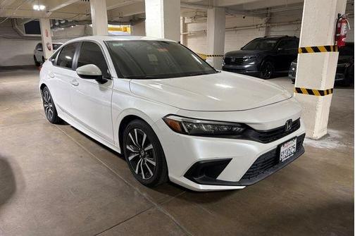 Platinum White Pearl 2022 Honda Civic EX