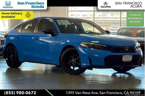 Boost Blue Pearl 2025 Honda Civic Sport