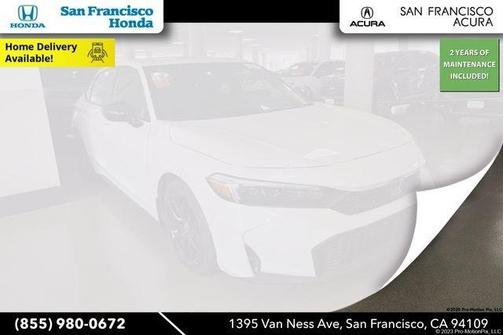 Platinum White Pearl 2025 Honda Civic Sport