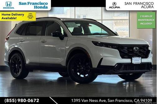 Platinum White Pearl 2024 Honda CR-V Hybrid Sport