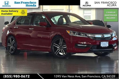 San Marino Red 2017 Honda Accord Sport SE