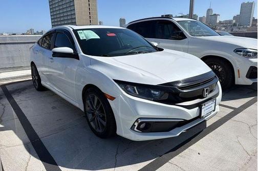 Platinum White Pearl 2020 Honda Civic EX