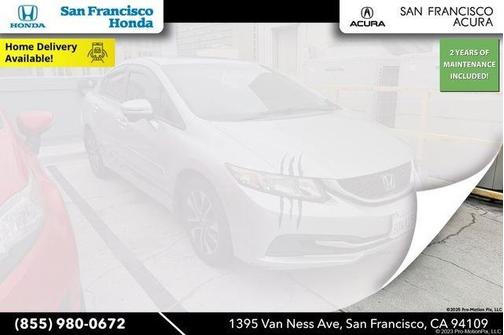 Alabaster Silver Metallic 2014 Honda Civic EX