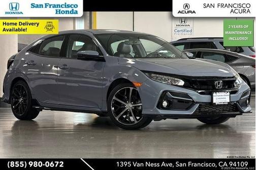 Modern Steel Metallic 2021 Honda Civic Sport Touring