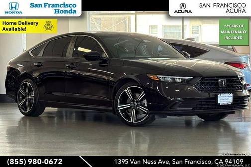 Crystal Black Pearl 2025 Honda Accord Hybrid Sport