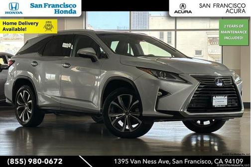Silver Lining Metallic 2019 Lexus RX 450hL Premium