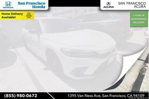 Platinum White Pearl 2023 Honda Civic Sport