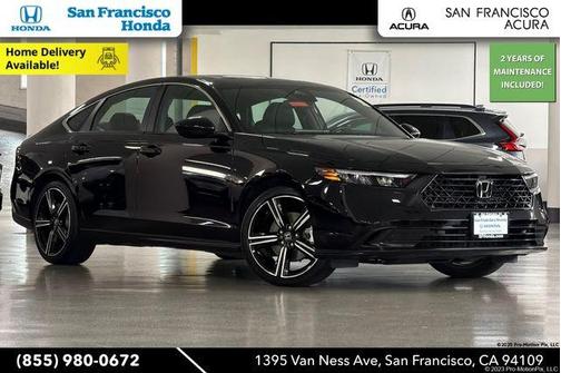 Crystal Black Pearl 2025 Honda Accord Hybrid Sport