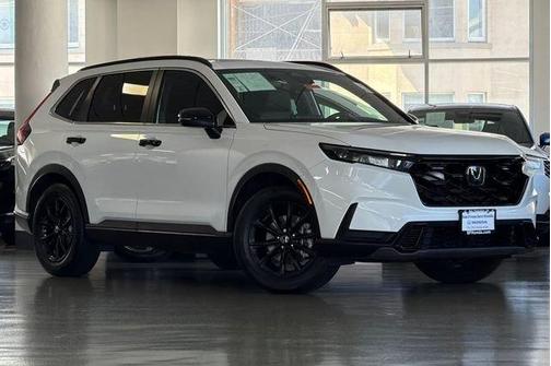 Platinum White Pearl 2025 Honda CR-V Hybrid Sport