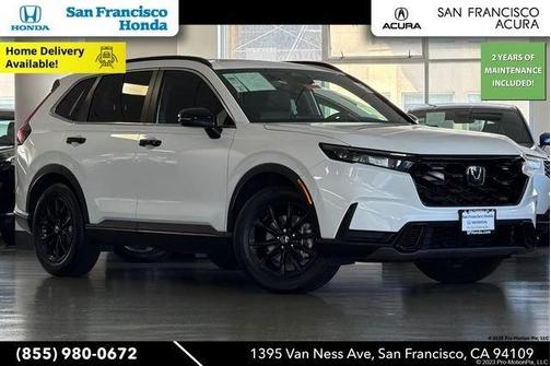 Platinum White Pearl 2025 Honda CR-V Hybrid Sport