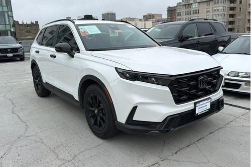 Platinum White Pearl 2025 Honda CR-V Hybrid Sport
