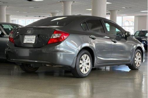 Gray 2012 Honda Civic LX