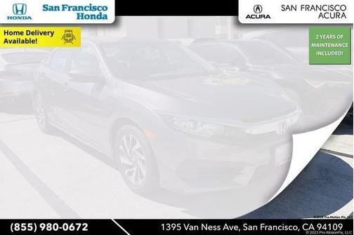 Gray 2018 Honda Civic EX