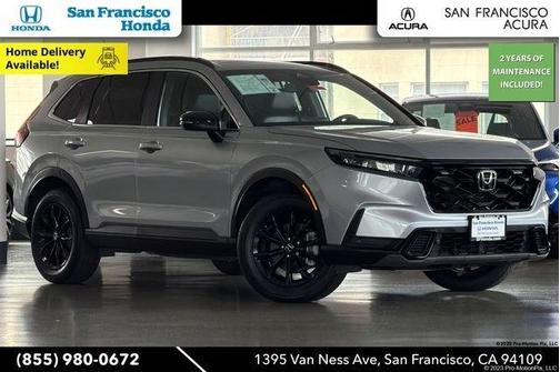 Lunar Silver Metallic 2024 Honda CR-V Hybrid Sport-L