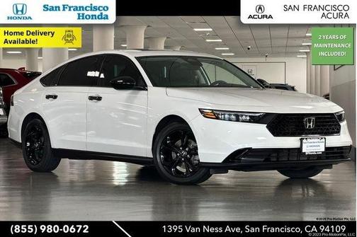Platinum White Pearl 2025 Honda Accord SE