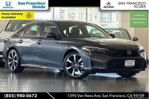 Meteorite Gray Metallic 2025 Honda Civic Hybrid