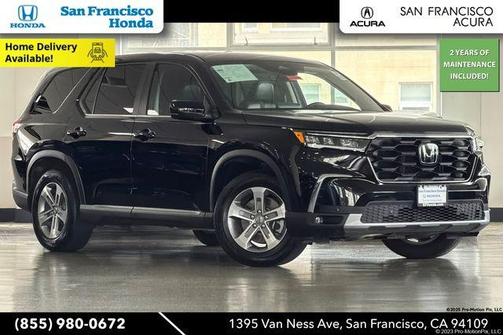 Crystal Black Pearl 2025 Honda Pilot EX-L