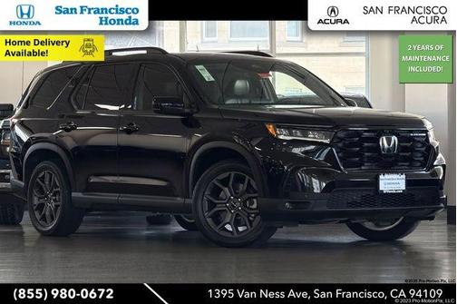 Crystal Black Pearl 2025 Honda Pilot Black Edition
