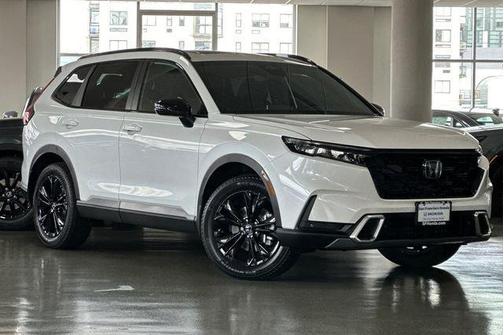 Platinum White Pearl 2026 Honda CR-V Hybrid Sport Touring