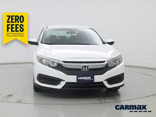 White 2018 Honda Civic LX