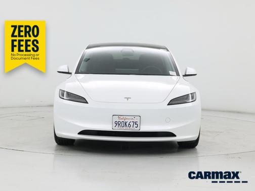 White 2024 Tesla Model 3 Long Range