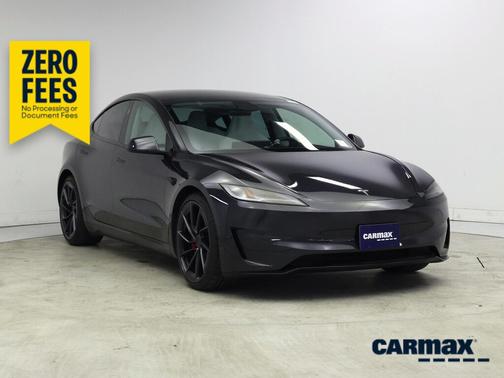 Black 2025 Tesla Model 3 Performance