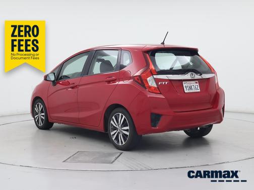Red 2015 Honda Fit EX