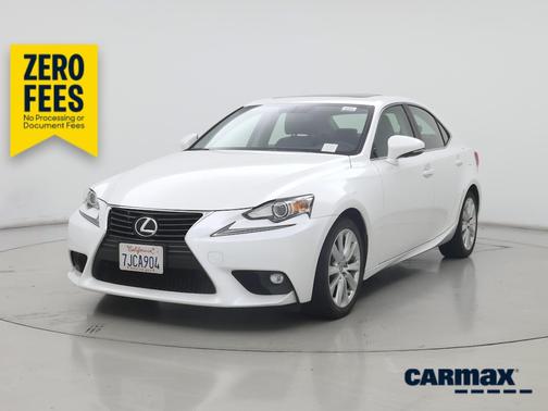 White 2015 Lexus IS 250