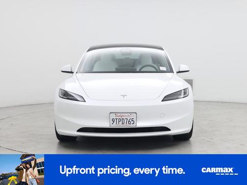 White 2025 Tesla Model 3 Long Range