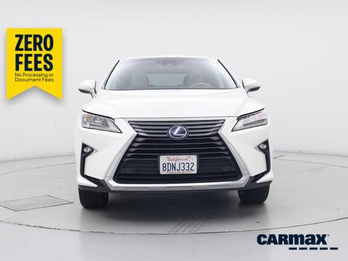 White 2018 Lexus RX 450h L Luxury