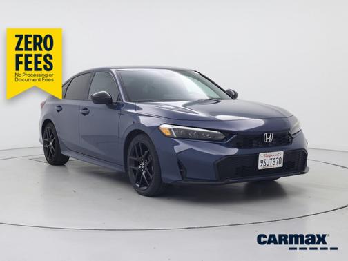 Blue 2025 Honda Civic Hybrid Sport