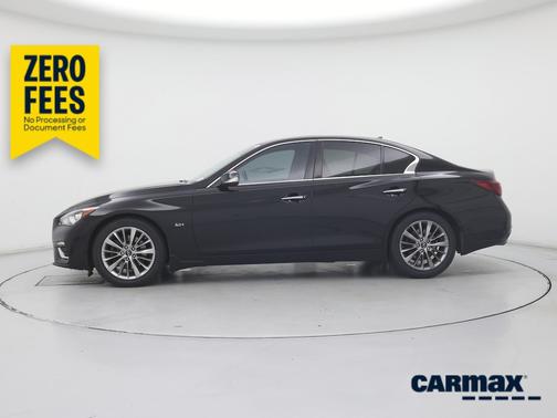 Black 2019 INFINITI Q50 Luxe