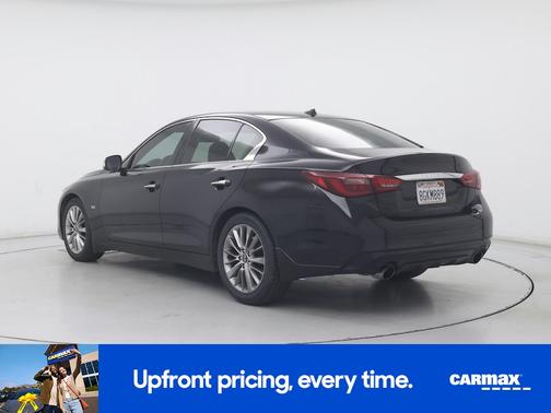 Black 2019 INFINITI Q50 Luxe