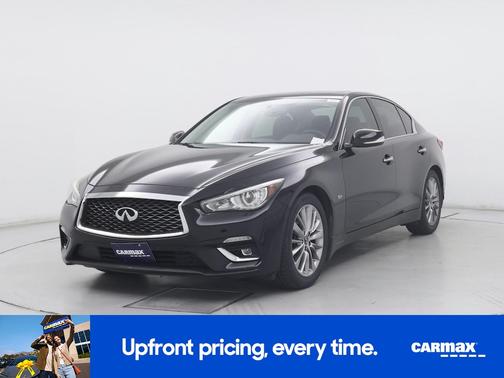 Black 2019 INFINITI Q50 Luxe