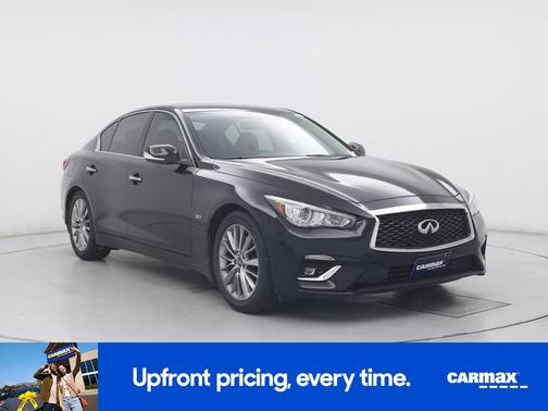 Black 2019 INFINITI Q50 Luxe