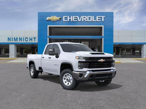 Summit White 2026 Chevrolet Silverado 2500 Double Cab, Long Bed, WT, RWD