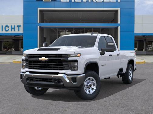 Summit White 2026 Chevrolet Silverado 2500 Double Cab, Long Bed, WT, RWD