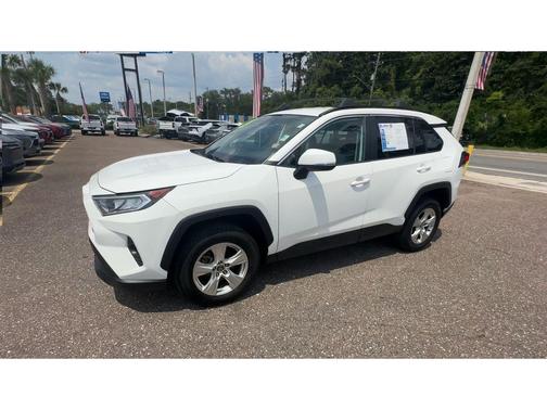 Super White 2021 Toyota RAV4 XLE