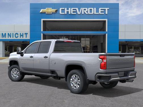 Sterling Gray Metallic 2026 Chevrolet Silverado 3500 Crew Cab, Long Bed, WT Dual Rear Wheel, RWD