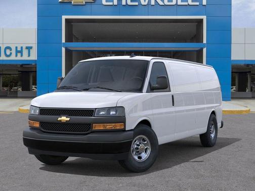 Summit White 2025 Chevrolet Express 3500 RWD 3500 Extended Wheelbase WT