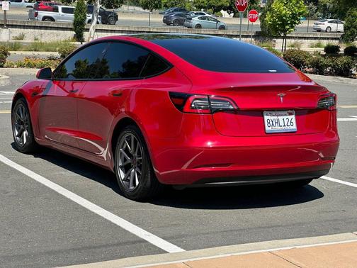 Red Multi-Coat 2021 Tesla Model 3 Standard Range Plus