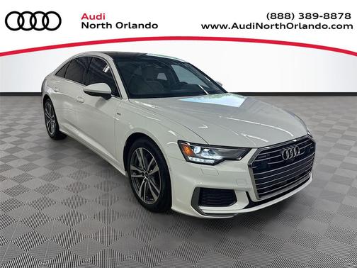 Glacier White Metallic 2023 Audi A6 55 Premium Plus