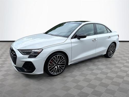 Glacier White Metallic 2025 Audi S3 Premium Plus TFSI quattro S tronic