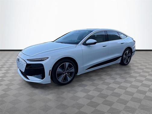 Glacier White Metallic 2025 Audi A6 e-tron Premium Plus