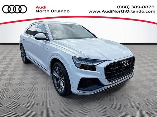 Glacier White Metallic 2023 Audi Q8 55 Premium Plus