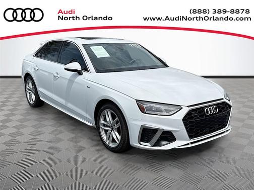Glacier White Metallic 2020 Audi A4 45 Premium