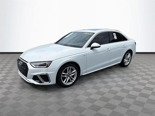 Glacier White Metallic 2020 Audi A4 45 Premium