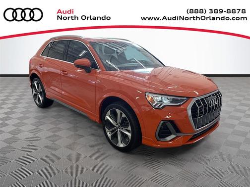 Pulse Orange 2021 Audi Q3 45 S line Premium Plus